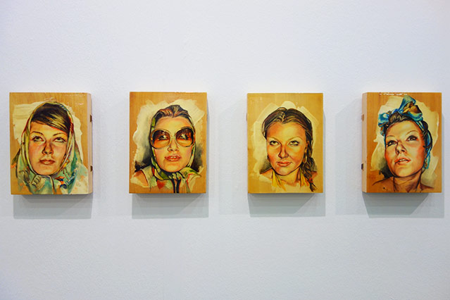 © ORF.at/Simon Hadler Vier Portraits einer Dame mit verschiedenen Ausdrücken