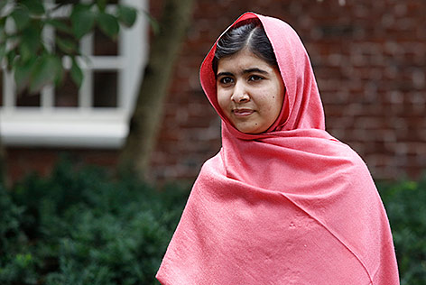 © AP/Jessica Rinaldi Friedensnobelpreisträgerin Malala Yousafzai