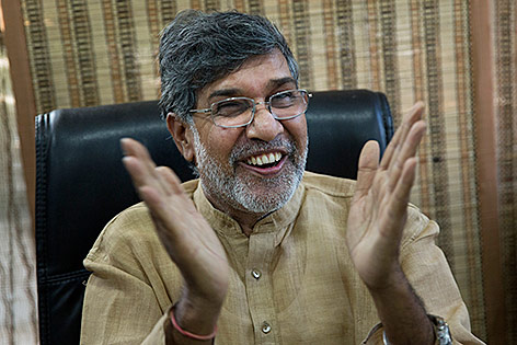 © AP/Bernat Armangue Friedensnobelpreisträger Kailash Satyarthi