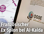 Auf einem Bildschirm steht "DGSE"