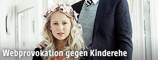 Die 12-jährige Thea und der 37-jährigen Geir aus der norwegischen Kampagne gegen die Zwangsverheiratung von Kindern