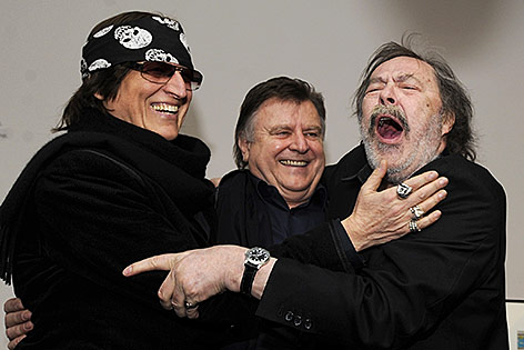 Maler Gottfried Helnwein,  Kabarettist Lukas Resetarits und  Maler und Cartoonist Manfred Deix 
