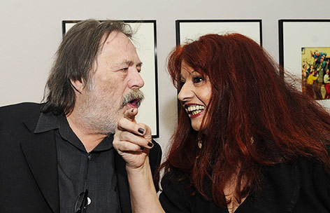 Maler und Cartoonist Manfred Deix und seine Frau Marietta