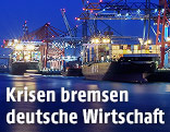 Containerschiffe im Hamburger Hafen