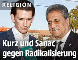 Integrationsminister Kurz und der Präsident der Islamische Glaubensgemeinschaft, Fuat Sanac