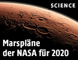 Rendering zeigt den Mars