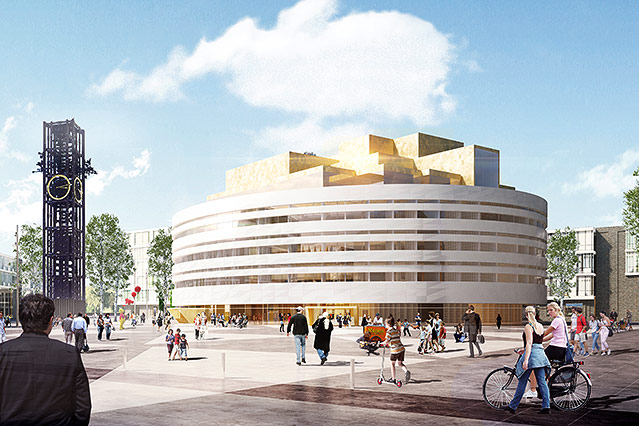 © Illustration: Henning Larsen Architects Rendering der geplanten Stadtansicht