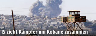 Rauch über Kobane