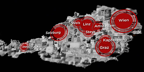 © ORF Österreich-Karte mit Verteilung der IS-Sympathisanten