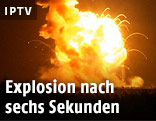 Explosion nach dem Start