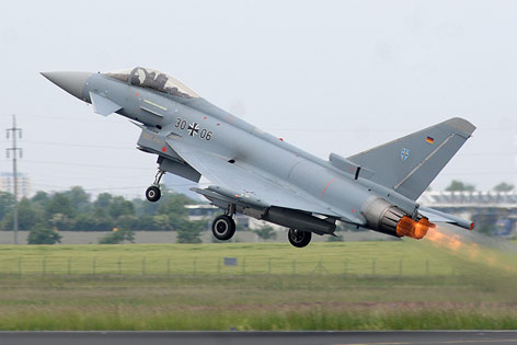 © AP/Sven Kaestner Deutscher Eurofighter