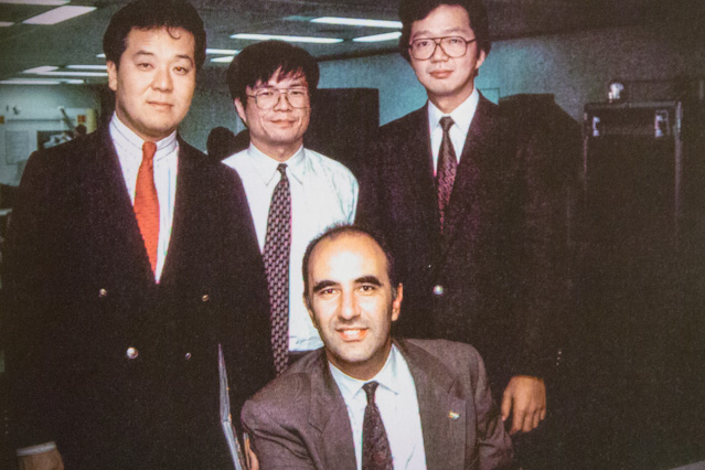 © Gruppenbild bei Kodak; Lucien Samaha 1991 Lucien Samaha bei Kodak Japan 1991