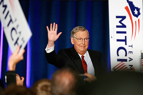 © APA/EPA/Mark Lyons US Senator Mitch McConnell