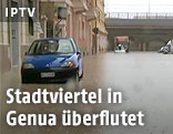 Überflutete Straße