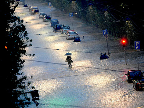 © APA/EPA/Daniele Mascolo Überflutungen in Mailand