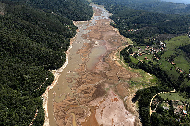 © Reuters/Nacho Doce Luftaufnahme eines Teils des Cantareira-Reservoir