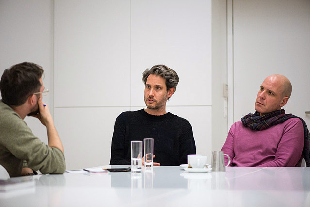 © ORF.at/Zita Köver Dirk von Lowtzow und Thies Mynther beim Interview
