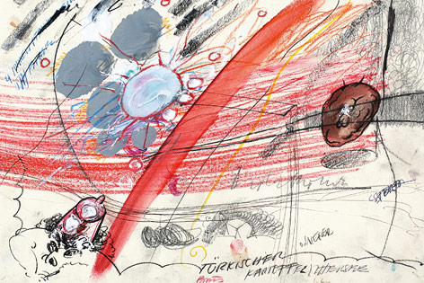 © Christian Ludwig Attersee/ARTAX Kunsthandel/Chantal Küchle "Ohne Titel" (TÜRKISCHER KARTOFFEL)