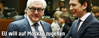Österreichs Außenminister Sebastian Kurz und sein deutscher Amtskollege Frank-Walter Steinmeier