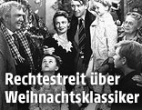 James Stewart, Donna Reed und Kinder im Film "It's a wonderful life"