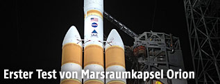 Die Orion-Rakete in Cape Canaveral