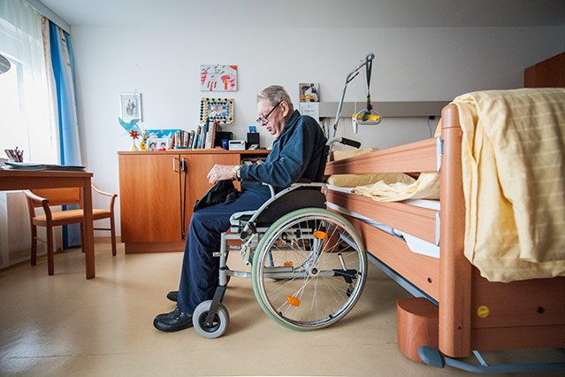 © ORF.at/Zita Köver Bewohner des Pflegeheimes in seinem Zimmer