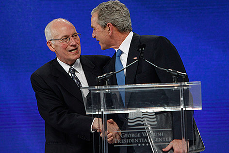 © AP/LM Otero Ex-Vizepräsident Dick Cheney und Ex-US-Präsident George Bush
