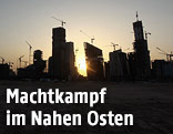 Baustelle im Finanzbezirk von Riad
