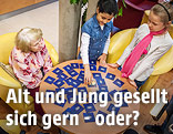Alte und junge Heimbewohner
