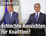 Bundeskanzler Werner Faymann und Vize Reinhold Mitterlehner