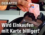 Bezahlvorgang mit Bankomatkarte