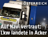 Festgefahrener LKW