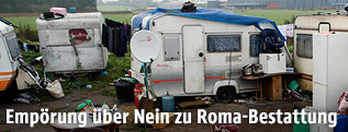 Roma Siedlung nahe Paris