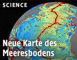 Karte des Meeresbodens