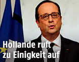 Frankreichs Pr&auml;sident Francois Hollande bei einer Rede an die Nation