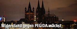 Kölner Dom unbeleuchtet