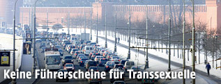 Stra&szlig;enszene in Moskau