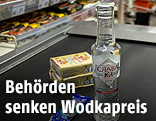 Wodkaverkauf in Supermarkt