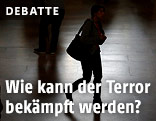 Silhouette einer Person