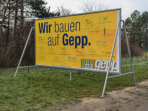 © ORF.at/Günther Rosenberger Plakat zur NÖ-Gemeinderatswahl