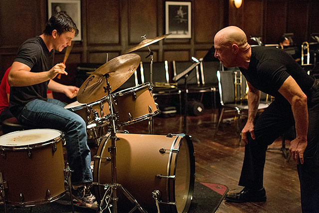 Schauspieler Miles Teller und J.K. Simmons in "Whiplash"