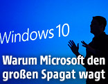 Microsoft-Manager Terry Myerson während der Präsentation