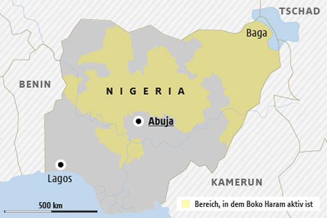 Karte von Nigeria