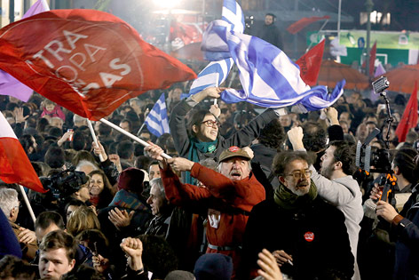 © Reuters/Alkis Konstantinidis Jubel bei der SYRIZA