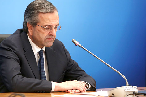 © Reuters/Panayiotis Tzamaros Ministerpräsident Antonis Samaras (Nea Dimokratia)