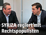 Panos Kammenos (ANEL) und Alexis Tsipras (SYRIZA)