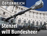 Panzer am Heldenplatz in Wien