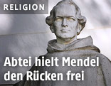 Statue von Augustinermönch Johann Gregor Mendel