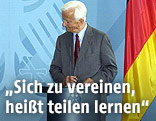 Richard von Weizsäcker bei einer Rede