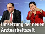 Präsident der Wiener Ärztekammer Thomas Szekeres und Gesundheitsstadträtin Sonja Wehsely